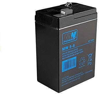 Rechargeable battery for electric ride-on car, 6 V, 5 Ah