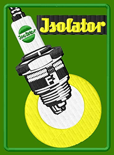 Masterpatch Aufnäher für Fans Isolator Zündkerze Patch DDR Osti Motorrad Motorrad parche Bordado brodé patch écusson toppa ricamata