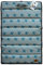 JEGGO Hundematte 'Cannes', kompakte und rollbare Liegematte mit Tragegriff, für Hund und Familie, ideal für unterwegs, einseitig wasserabweisend, Made in EU (Small, Blau)