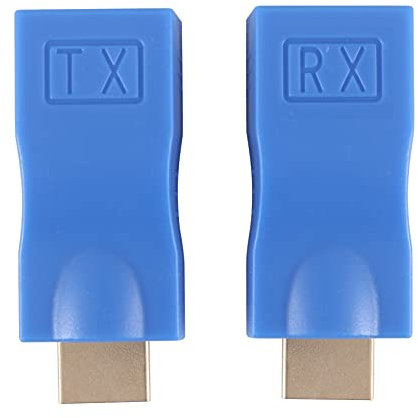 Mikiso HDMI-Extender auf RJ45 LAN-Netzwerkerweiterung Sender EmpfäNger Tx Rx Cat5E Cat6 Ethernet-Kabel V1.4 30M 4K Hd Tv 1080P