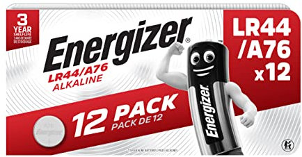 Energizer – Pack of 12 Special Batteries LR44/A76, Special Alkaline Batteries, No Mercury Added and Power for Small Devices