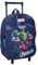 mybagstory - Trolley - Avengers - Kind - Schule - Grundschule - Kindergarten - Tagesstätte - Kinderkrippe - Schulranzen Junge/Mädchen - Größe 33 cm - Verstellbare Träger - Rollen