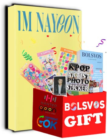 Nayeon - IM NAYEON [D ver.] (1st Mini Album) Album+Pre Order Limited Benefits+BolsVos K-POP eBook (21p),2EA BolsVos Sticker for Toploader, Photocards