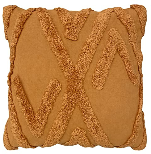 furn. Kamjo Polyester Filled Cushion, Cotton, Ginger