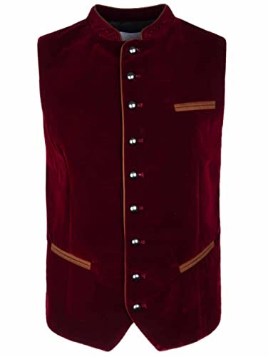 Almbock Trachtenwesten Herren - Trachtenweste Herren bordeaux 52