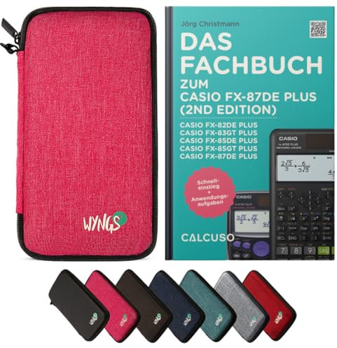 CALCUSO Zubehör Standardpaket Pink kompatibel für Taschenrechner Casio FX-87DE Plus 2