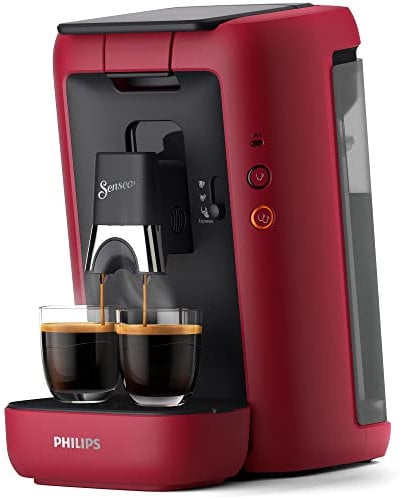 Philips Domestic Appliances CSA260/91 Senseo Maestro Kaffeemaschine Kaffeepads mit 1,2 Liter Wassertank, Auswahl der Intensität und Memo-Funktion, Produkt grün, Farbe: rot