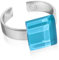 Ring mit Stein blau (10mm) • Geburtsstein Schmuck Damen • Kleiner Edelstahlring größenverstellbar (min. Ø 17mm) • handgemacht & nachhaltig