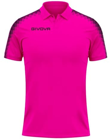 Givova Unisex Polo Club Sweatshirt, Fuchsia/Noir, S
