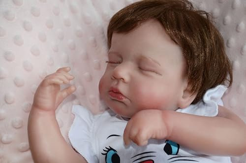 Zero Pam Bambole Reborn In Silicone Tutto Il Corpo-50CM Bambole Reborn Femmina Bambolotto Neonato Vero Bambola Realistica Bambole Reborn