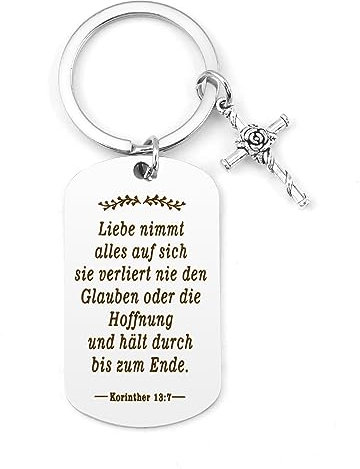 Christliche Geschenke Schlüsselanhänger Bible Spirituelle Geschenke Firmung Geschenke Mädchen Motivationsgeschenke Konfirmation Geschenk Junge Kommuniom Geschenke für Mädchen Aufmunterung Geschenke
