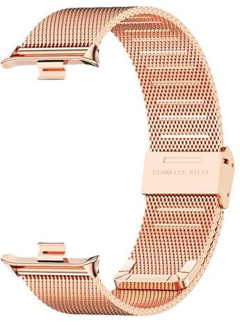 MIJOBS Bracelet en Métal Compatible avec Redmi Watch 5 4, Xiaomi Band 8Pro 9Pro Bracelet en Acier Inoxydable Bracelets Accessoires pour Montres Intelligentes