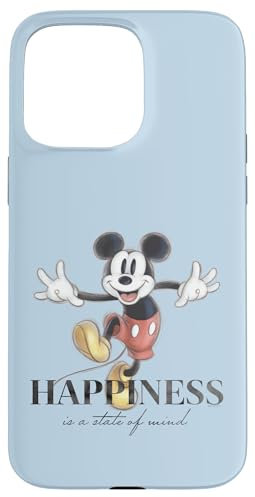 iPhone 15 Pro Max Disney 100 Anniversary Mickey Mouse D100 Quote Happiness Case
