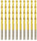 Hilpaty HSS-TiN Drill Bit 3.2mm x 65mm x 10pcs Titanium Coated Twist Drill Bits for Metal, Stainless Steel, Non Ferrous, Cast Iron, Wood