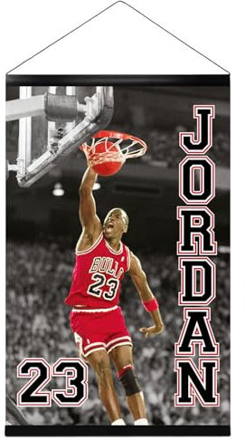 Close Up Michael Jordan - NBA Poster (23 Slam Dunk) (Größe: 61cm x 91,5cm) (Poster & Posterleisten)