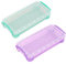 TYGFRT Pack of 2 Transparent Pencil Case, Stackable, Watercolor, Multifunctional Storage Box, Visible, Large Pencil Case