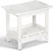 NALONE Corner Shower Stool, HDPE Shower Bench for Inside Shower, Small Shower Chair Seat for Shaving Legs with Storage Shelf, Soap Box and No-Slip Feet (Milk White)