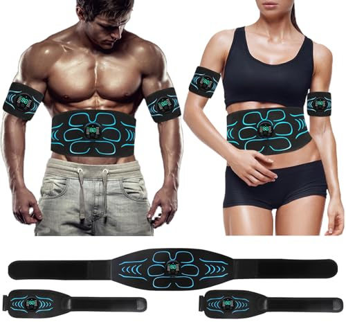 YDFAC AB Stimulator, AB stimulator Muscle Toner, ABS Stimulator Abdominal, for Abdomen, Arms, Legs. Fitness Belt KLT-07 Blue