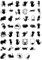 Limtula Cats Theme 45 Pcs/Box Self-Adhesive Stickers, Black Cartoon Animal Cat Stickers for Scrapbooking, Laptop, Decorating, Outdoor Use