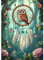 Bowetile 5D Diamond Painting Bilder Traumfänger, Eule Diamond Painting Set für Erwachsene und Kinder, Komplettes DIY Traumfänger Diamond Art Malen Stickset für Kreuzstichbilder, Wohnkultur 30x40 cm