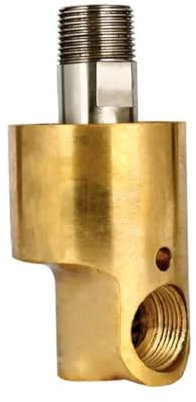 LEBMCBVTVV 3/4 Zoll Drehgelenk 360 Drehgelenk Wasser Luft Öl Drehkupplung Spray Universalanschluss Messing Rotationsverschraubung(3/4inch Left Thread,Two Way)