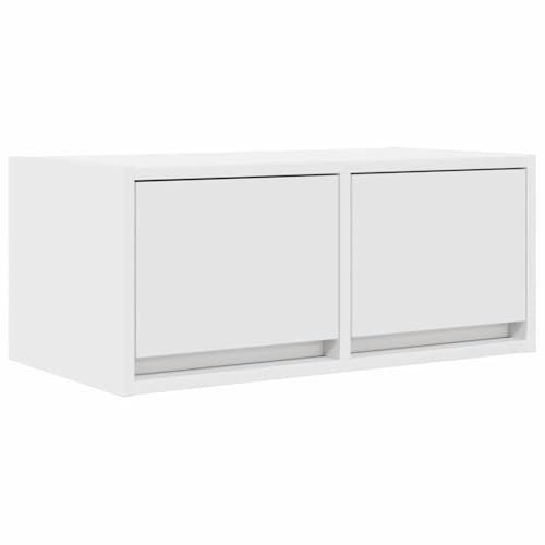 vidaXL Mobile Porta TV Bianco 60x31x25,5 cm in Legno Multistrato, Panca TV, Armadio Hi-Fi, Centro di intrattenimento, credenza TV, Mobile multimediale