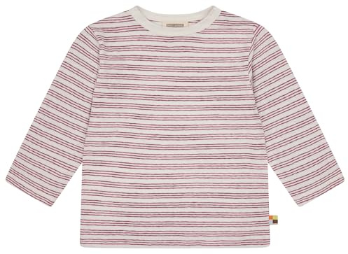 loud + proud Mädchen Streifen mit Leinen und Bio Baumwolle, GOTS Zertifiziert Langarm Shirt