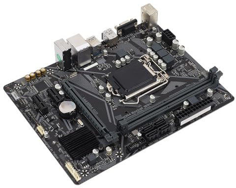 H410M-S-2 DDR4 Motherboard for LGA 1200 10th Gen Core CPU, 2 DDR4 DIMM Slots, 64GB Support, M-ATX, VGA Output, 2 Channel DDR4 2933 2666 2400 2133MHz