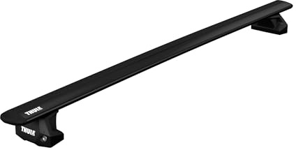 Thule Wingbar Evo Dachträgersystem Für Jeep Compass 5-dr Mpv 2017- Mit Integrierte Dachreling Und Fixpunkte Fuss Black, One-Size