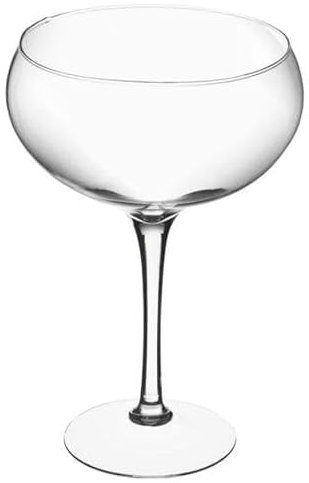 Vaso coppa grande in vetro trasparente cod.VA00684LU cm 29,5 h diam. 21,3 by Varotto & Co.