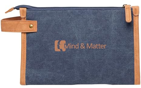Vinga Bosler Canvas Recycled Toiletry Bag (One Size) (Navy)