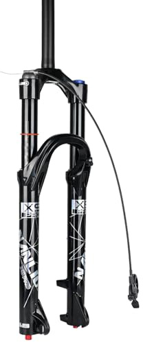 NANLIO X9 PRO MTB Luftdruck-Federgabel 34mm | 26/27,5/29 Zoll | 140/160 mm Federweg | Öl-Luft-Dämpfung | Lockout | 100x15/9 mm Achse (X9 Pro Black-29 Remote 140mm)
