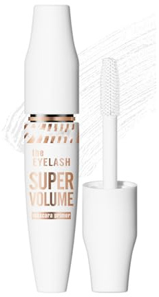 Weiße Mascara Primer für Wimpernverlängerung, Wasserfeste Wimperntusche Basis für Volumen und Länge, Langanhaltendes Augen Make up, Wischfestes Primer für Damen (weiß)