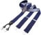 DonDon Hosenträger Herren extra stark gepunktet 3,5 cm Hosenträger Herren breit mit brauem Leder in Y-Form lang - Starke Clips passend für Anzug Jeans Chinos Vintage Rockabilly Suspenders