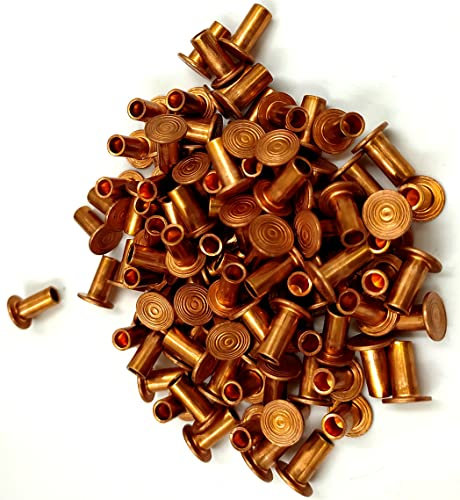 DIN 733 Halbhohlniete Kupfer B 5 x 10 Cu S 100 Stk