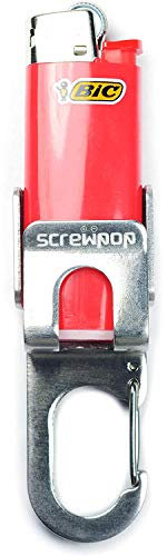 Screwpop Edelstahl Flaschenffner mit Karabinerhaken und Flaschenffner, Super Gator Grip, fr den tglichen Gebrauch, Reisen, Sportveranstaltungen, Camping, Wandern, Angeln, allgemeine Nutzung