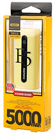 REMAX E5 5000mAh Portable Battery Pack - Yellow
