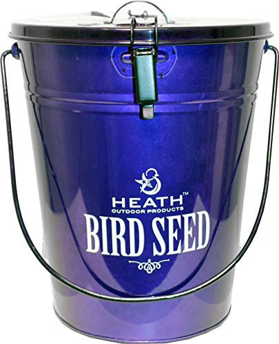 Heath 21702 Bird Seed Storage Container, Rodent Resistant, Purple