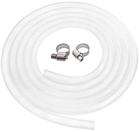 SENSTREE Silikonschlauch, 10 mm ID x 13 mm Außendurchmesser, 3 m, hitzebeständiger Schlauch, flexibler Schlauch mit Edelstahl-Schneckengetriebe-Schlauchschellen