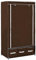 vidaXL Stoffschrank mit 3 Schubladen Faltschrank Kleiderschrank Campingschrank Garderobe Wohnzimmer Schlafzimmer Keller Braun 87x49x159 cm Stoff