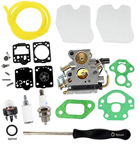 AISEN Vergaser mit Schraubendreher Einstellwerkzeug Reparatursatz Membran Luftfilter für Husqvarna 235 235E 236 236E 240 240E Kettensäge Ersetzt 574719402 545072601