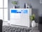 MMT Furniture Designs Sideboard, Weiß, 3 Türen mit Lichtern, Holzwerkstoff, glänzende Vorderseite, 116 x 35 x 93 cm