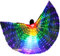 Zebery Ailes LED pour adulte, ailes d'Isis papillon à LED pour costume de danse du ventre