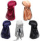 Durag 5 Stück - Seide Durags für Männer Frauen, Silky 360 Wave Cap Herren Piraten Bandana, Satin Durag Cap Kopf Bandanas Turban Haar Bandana Kopfwickel mit Extra Langem Schwanz und Breiten Trägern