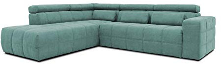 DOMO. collection Ecksofa Brandon, Sofa mit Rückenfunktion in L-Form, Polsterecke, Eckgarnitur 275 x 228 x 98 cm (BxTxH), mint