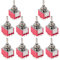 ETOPARS 10 Pezzi Mini Interruttore a levetta ON-ON 6A 125V / 3A 250V 9 Pin 2 Posizione 3PDT Miniatura Auto Cruscotto Terminale a Saldare
