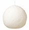 Weihnachtskerzen Kugelkerze Schneeball Weiß Ø 12,5 cm