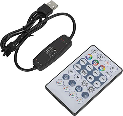 Garosa RGB LED Strip Lights Controller Wireless Bluetooth con Telecomando USB Dream Color Music Mode Symphony App Light Strip Switch RGB Music Light Strip per 5V Light Strips