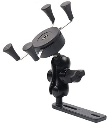 Marco Navegación GPS para Motocicleta Soporte Montaje para Teléfono Móvil para B&MW C400X C400GT C400GT C650GT C650 GT C600 Accesorios para Motos (Color : Without USB)