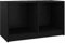 vidaXL Mobile Porta TV Nero 70x33x42 cm in Legno Massello di Pino